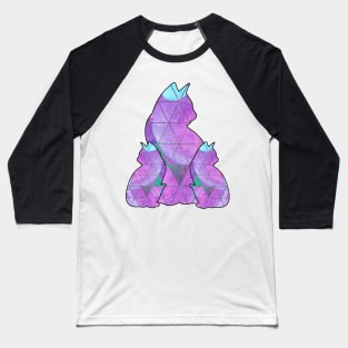 Pretty Watercolor Pattern, Purple/Pink/Green/Blue/Copper & Animal stickers! Baseball T-Shirt